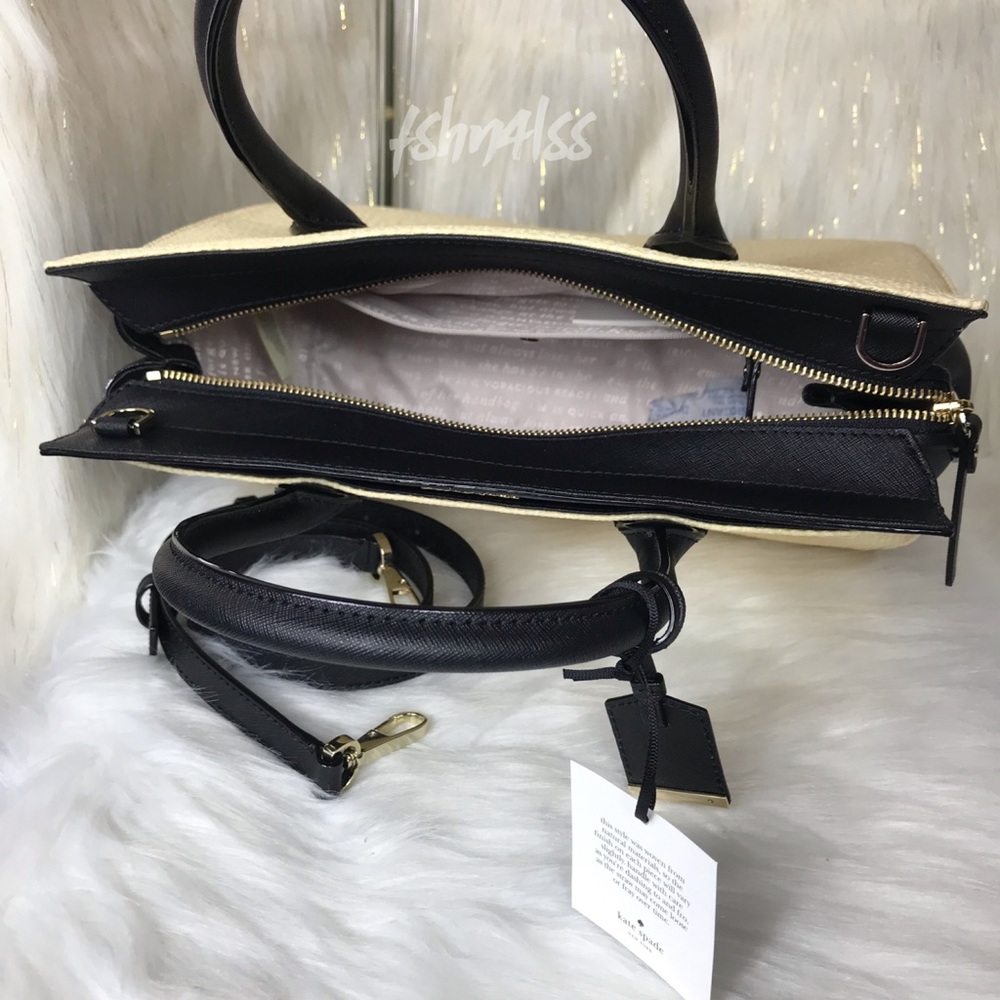 🔥SALE🔥 KATE SPADE CAMERON STRAW CANDACE SATCHEL - Picture 5 of 7
